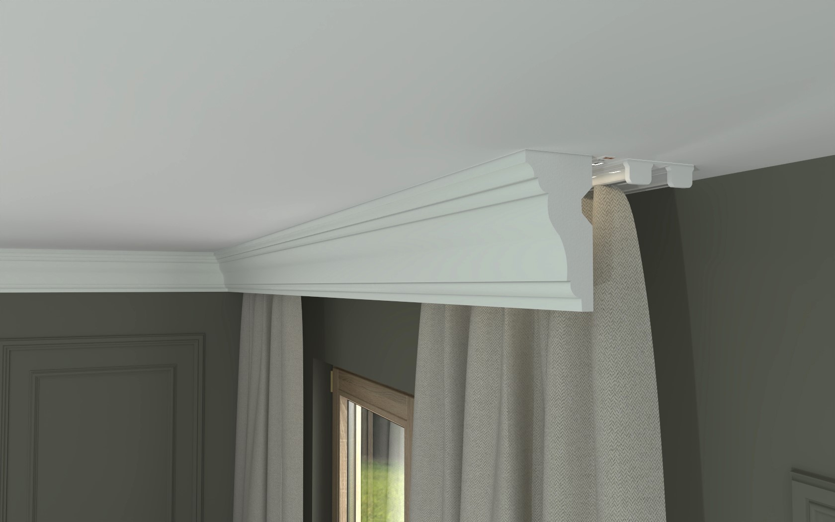 lk117 Listwa karniszowa LK-117 - obrazek 1