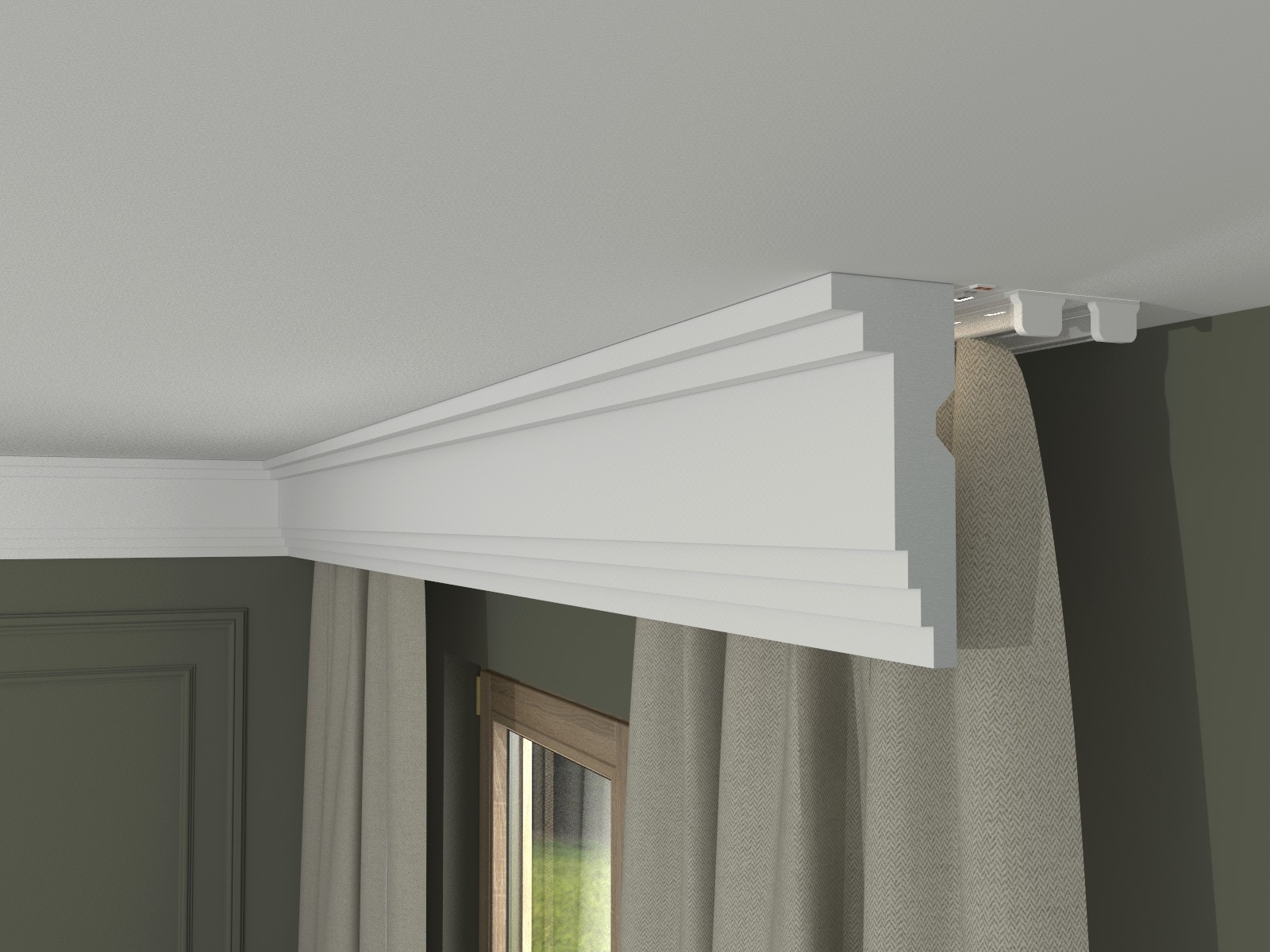 lk314a Listwa do zabudowy karnisza LK-314 - obrazek 1