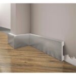 Listwa przypodłogowa z twardego polistyrenu LPC-23a kolor aluminium