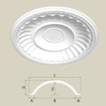 Rozeta sufitowa R-04