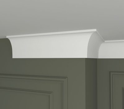 Listwa przysufitowa LKS-121 zamontowana na styku ściany i sufitu